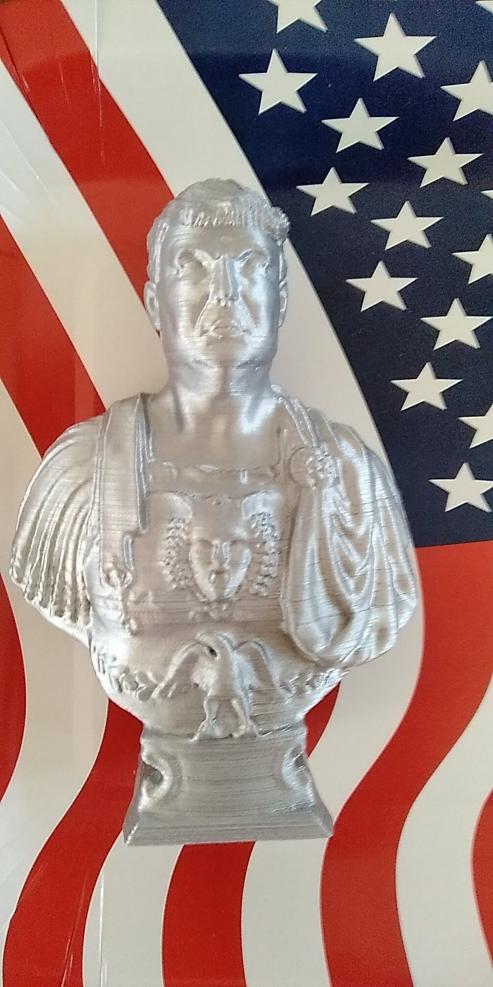 5" 12cm Donald Trump Bust God Emperor Statue 45th President 3D Printed PLA, USA