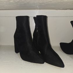 Size 5 Black Suede Booties 