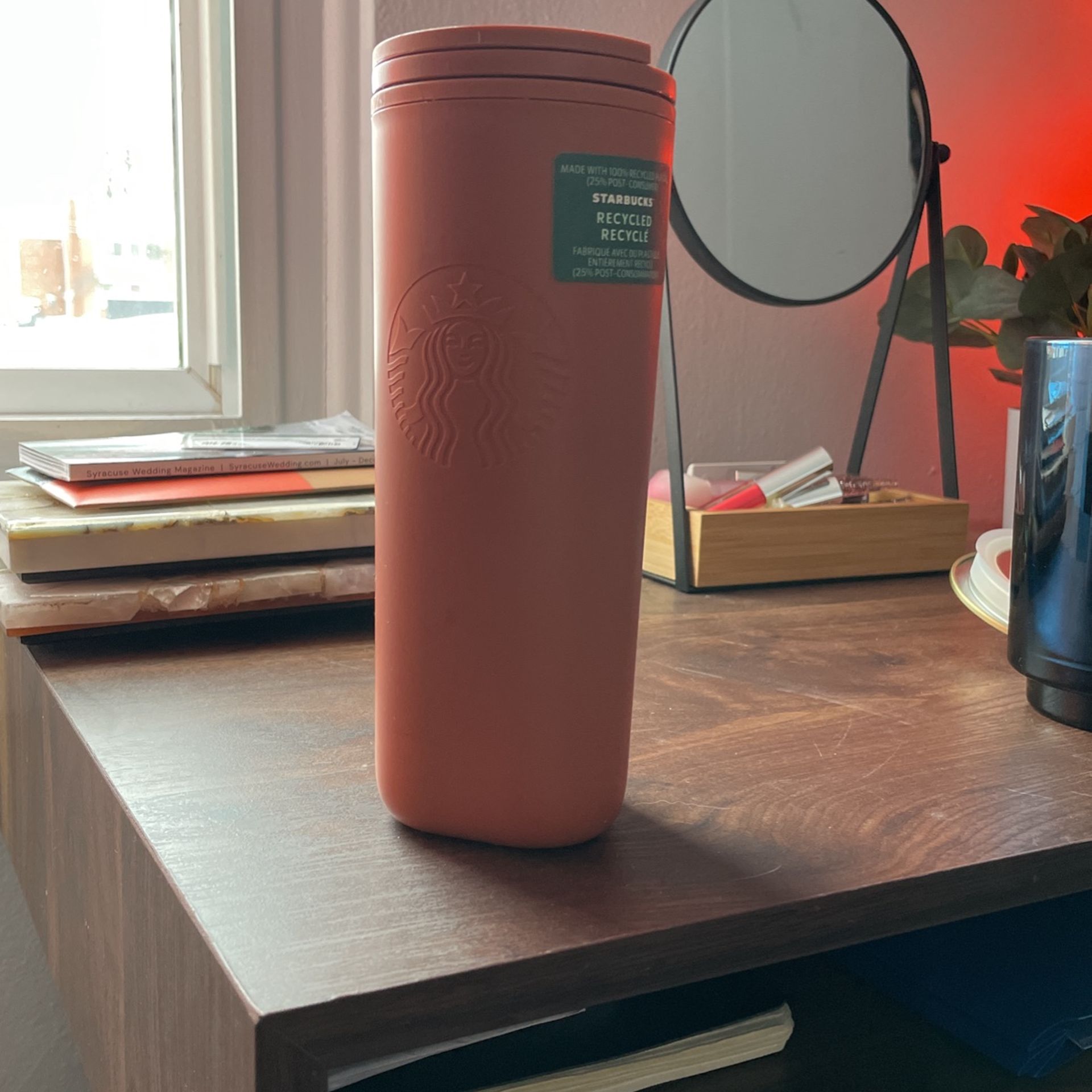 Brand new Starbucks cup / tumbler orange