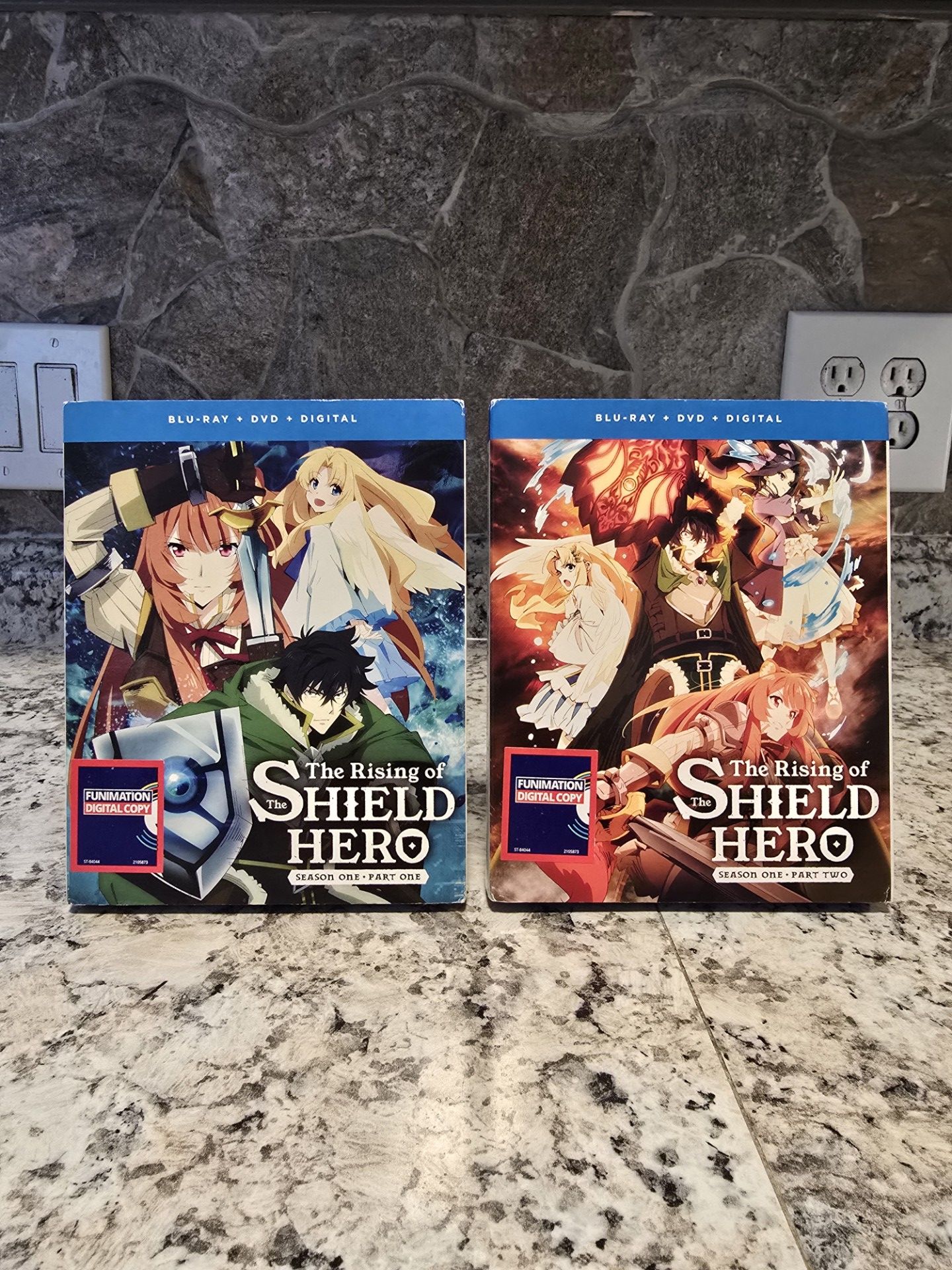 Rising of the Shield Hero Season 1 Part 1 & 2 (Blu-ray Disc/DVD, 2020, 4-Disc Set) $40