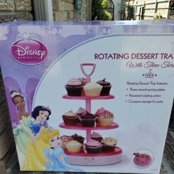 Disney  Battery Operated Rotating Dessert Rack, New In Box