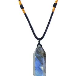 NATURAL LABRADORITE MOONSTONE NECKLACE 