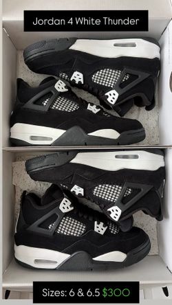Jordan 4 White Thunder