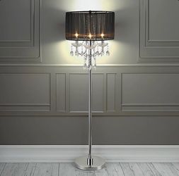 Chandelier Floor Lamp - Black - Damielle by House of Hampton - Set of Two