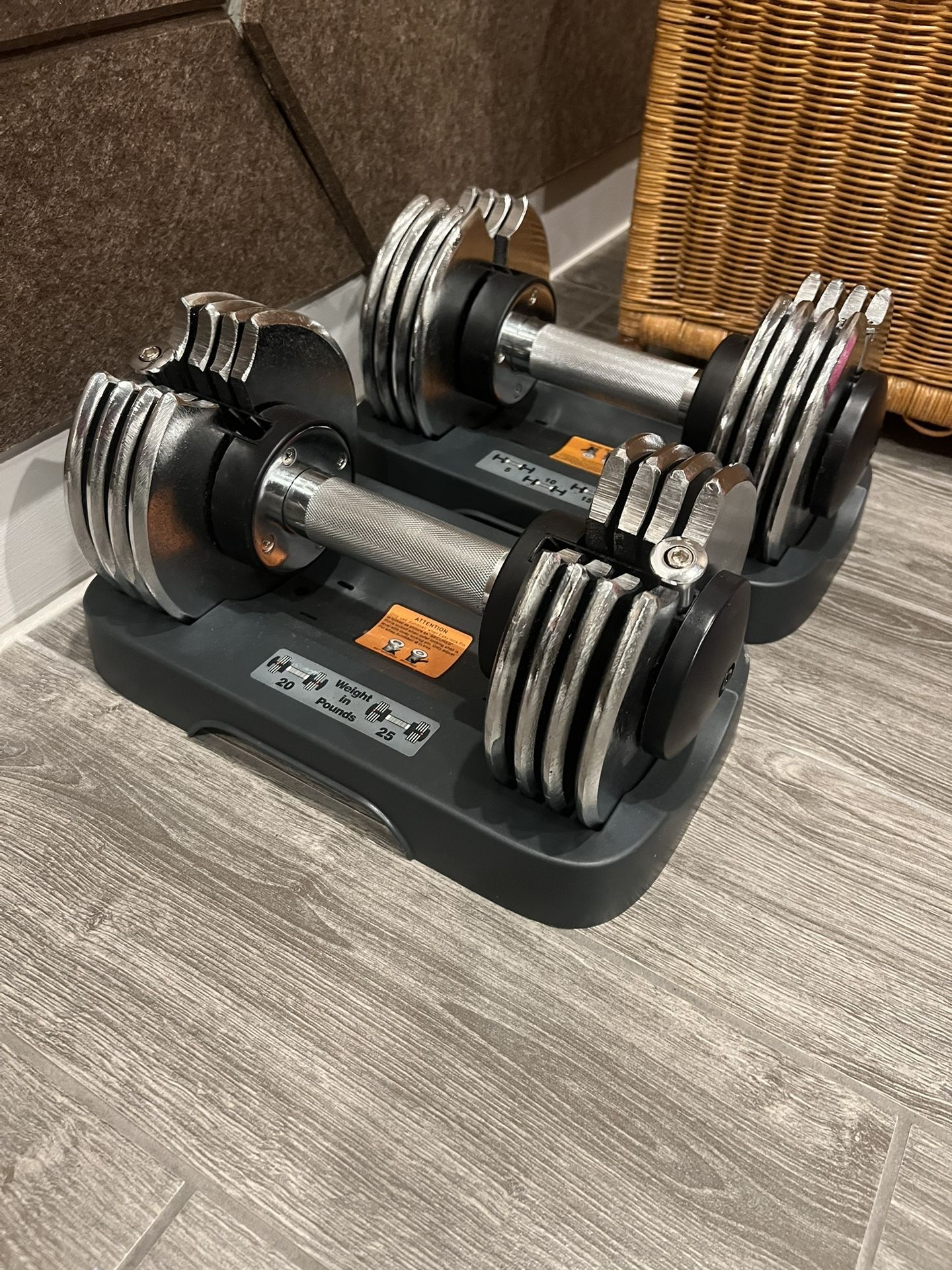 25lb Adjustable Dumbbells