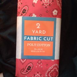 Poly Cotton Fabric 2 Yards