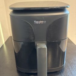 Tastee Air Fryer,8-in-1 Compact 450°F Digital Airfryer Dehydrator Ceramic  Used has scratches tested and works air fryer only. Only comes with what is
