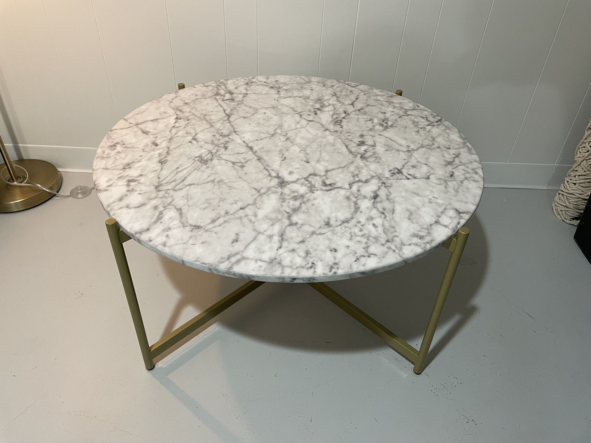 Marble And Gold Coffee Table 