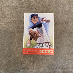 1992 Nolan Ryan Baseball Pacific Coast Sports Cards Artist Ed Davis Auto