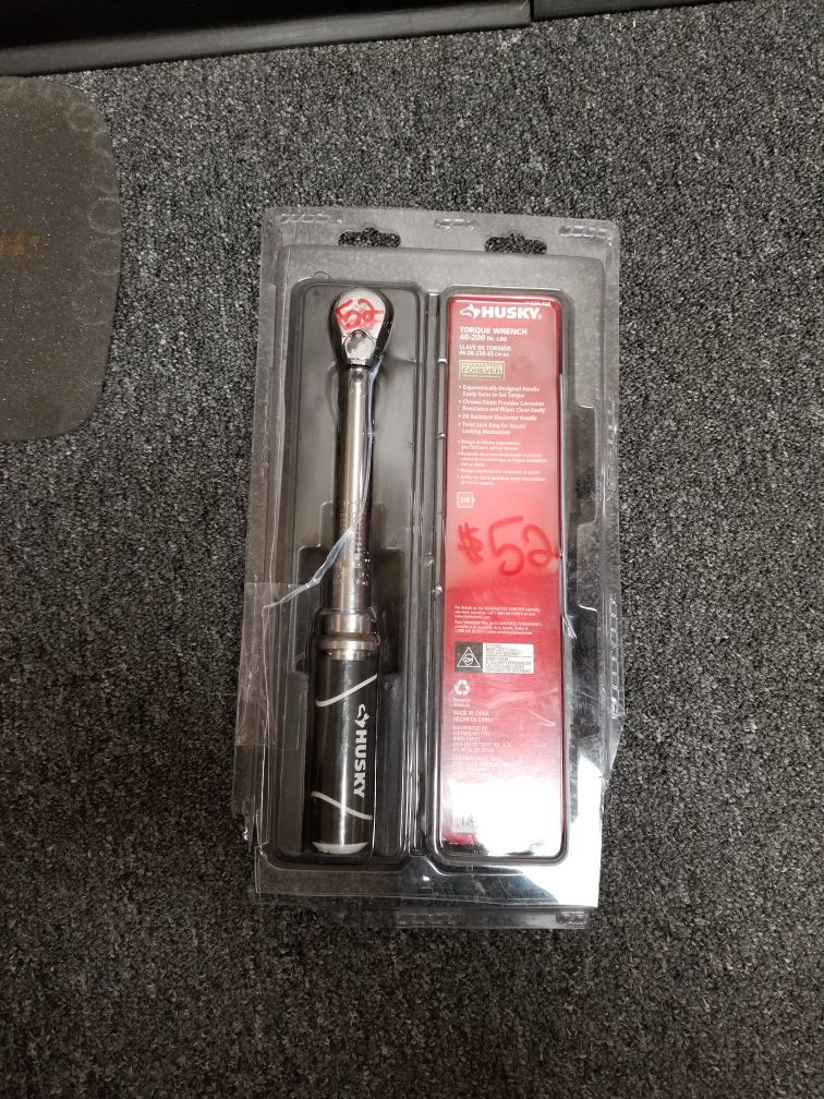 Torque Wrench 1/4 in. Drive 40-200 lbs