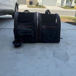 Dog Backpack Carrier With Water Bowl