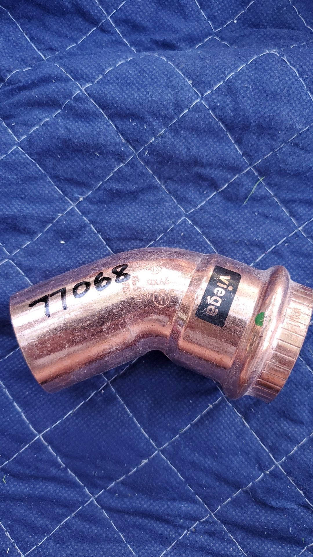 Viega propress 1-1/2" ProPress x FTG Copper 45° Street Elbow