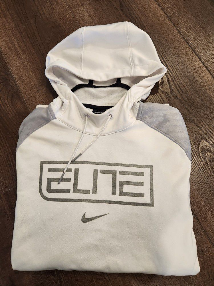 Nike White long sleeve hoodie