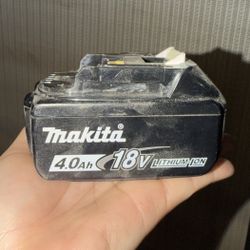 Makita Battery 4.Oah A 18V USED $45
