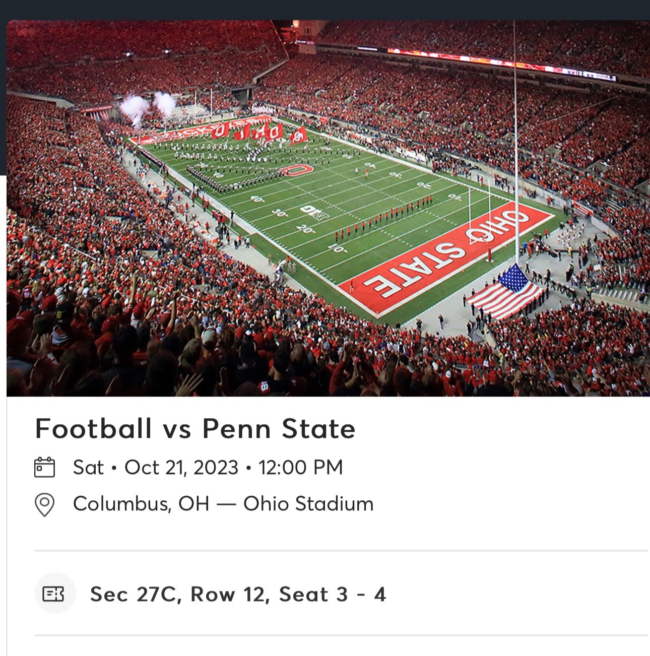Penn State Vs Ohio State Game