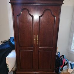 Vintage Armoire Wardrobe Cherry Cedar