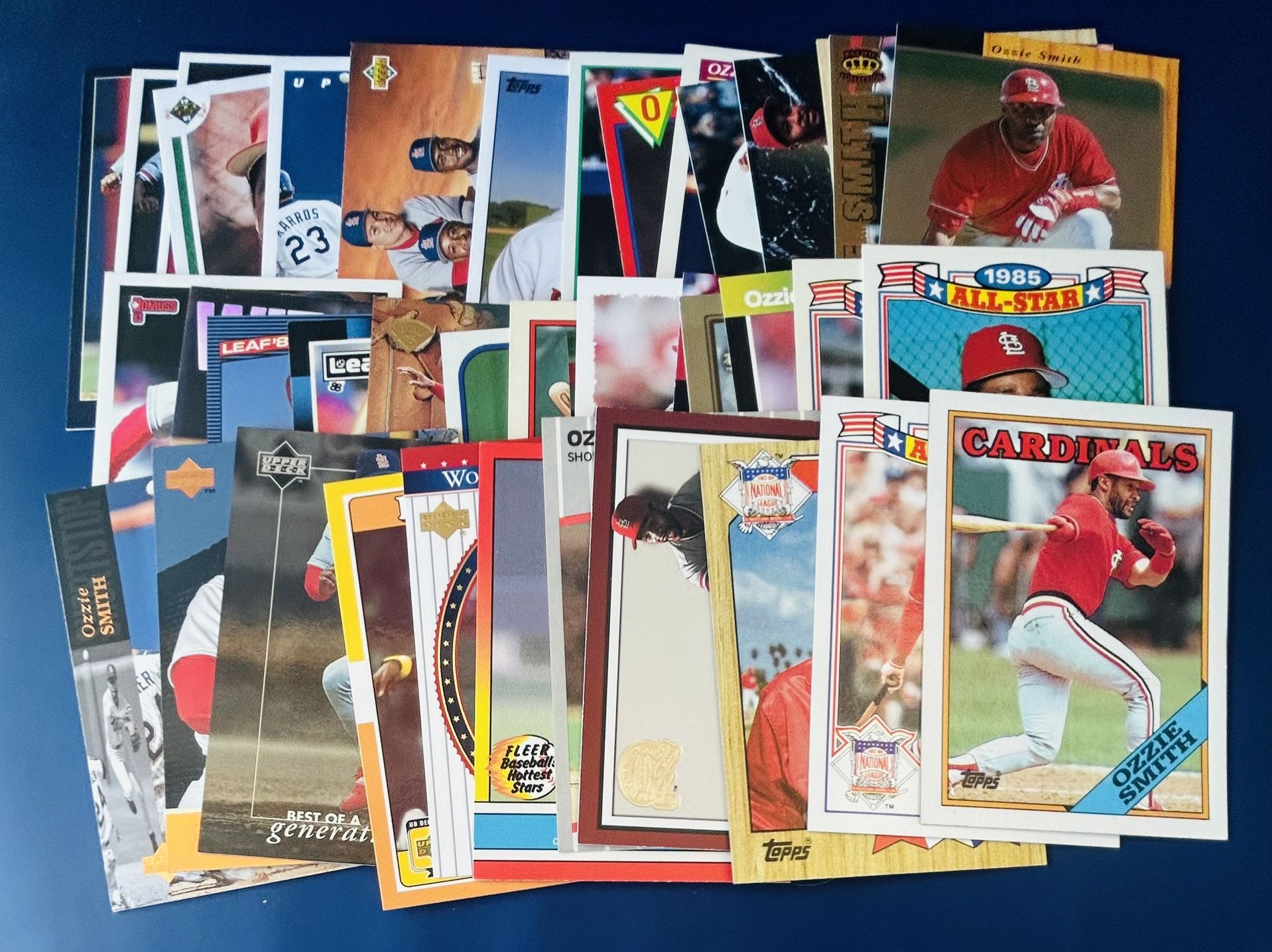 Ozzie Smith Baseball Card Lot