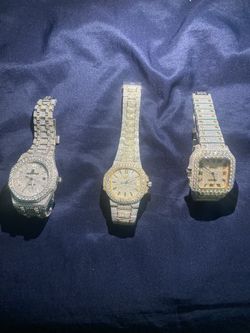 Vvs Moissanite White Ap 2 Tone Patek & 2 Tone Cartier All 41mm