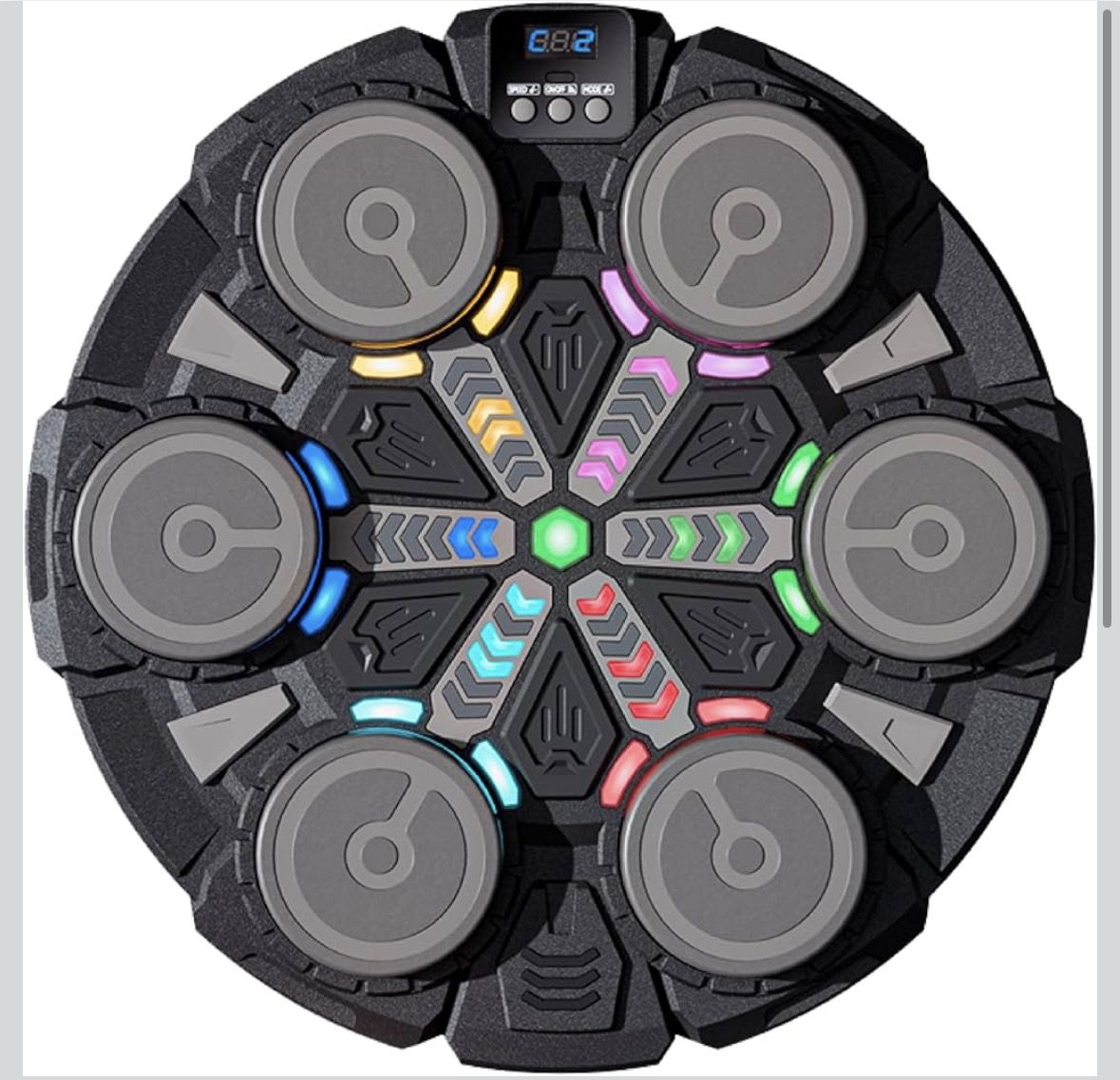 Music Boxing Machine for Kids—Bluetooth Wall Mounted Punching Workout Equipment with Rhythm Lights & Gloves, Sport Toys Gifts for 6,7,8,9,10+ Year Old