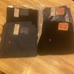 Men’s Levi’s Jeans 4 Pairs W 36 L 32