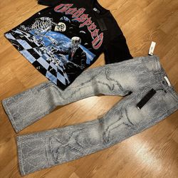 New Stacked Jeans New Shirt 