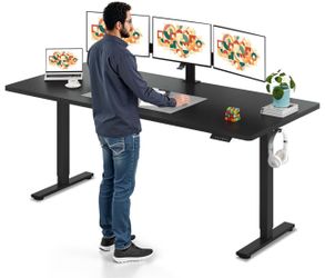 79x32 Black Electric Standing Desk