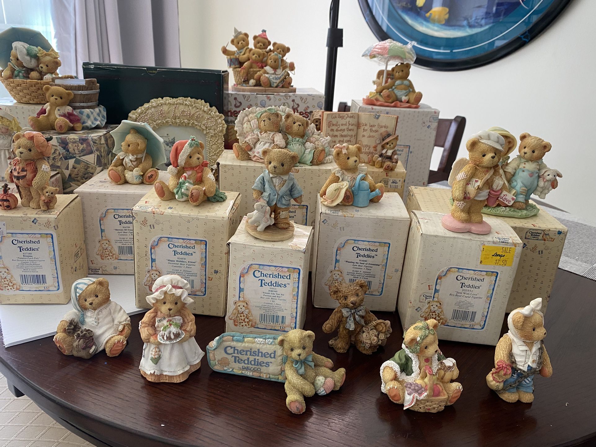 Cherished Teddies Lot Of 20 -?Most With Original Boxes