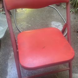 Vintage Kids Chairs Red 