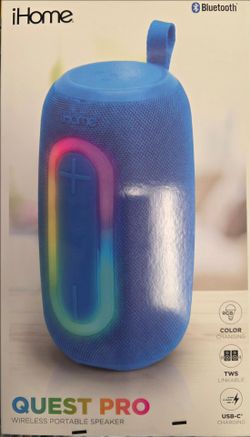 iHome Quest Pro Wireless Portable Bluetooth Speaker