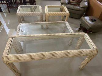 Real Rattan wicker living room set