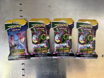 Pokémon Evolving Skies 4 Pack Seal Lot