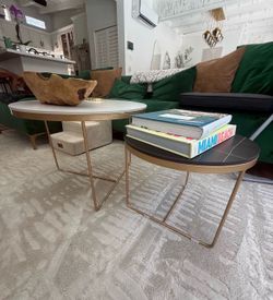Restoration Hardware 2 piece coffee table