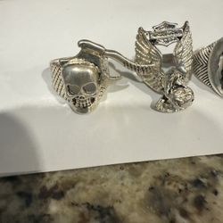 Vintage silver Harley Davidson Ring 1985