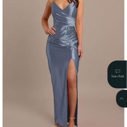 Steel Blue Dress 