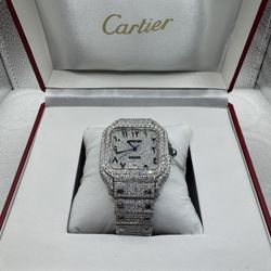 Iced Out VVS Moissanite Watch