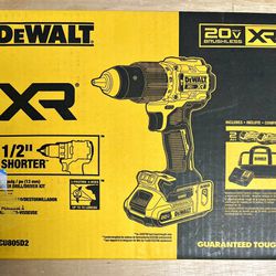DeWALT DCD805D2 20V MAX XR 1/2" Brushless Cordless Hammer Drill/Driver Kit 