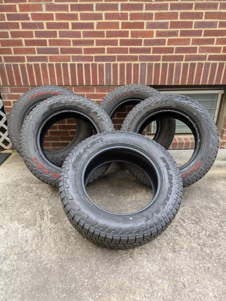 5 Falken Wildpeak AT3 p265/60r18 (PRICE REDUCED)