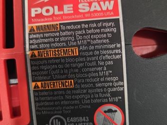 Milwaukee M18 FUEL 3013-20 Telescoping Pole Saw — Power Head/Blade Assembly Only + XC5.0 Battery