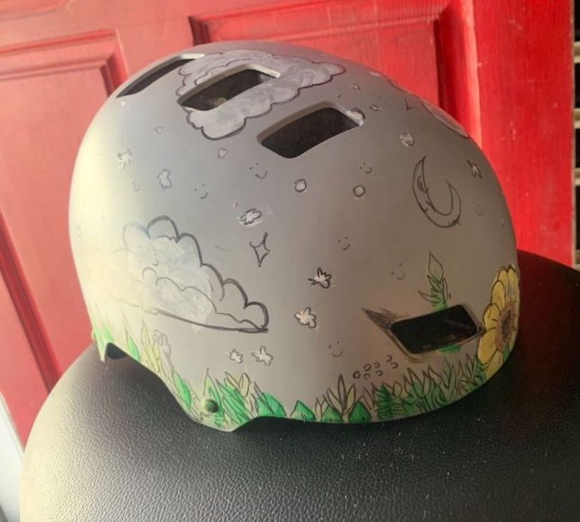 Painted Medium Bike Kid Helmet