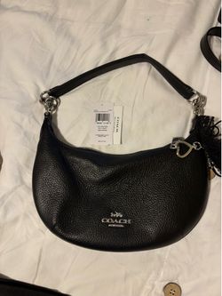 Semi new Coach black handbag