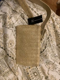 INC International Concepts Woven Wristlet Clutch