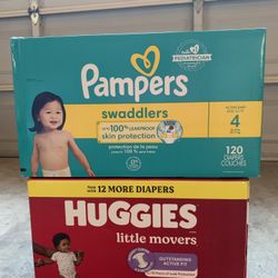 Pampers, Huggies Size 4