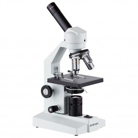 40X-2500X Monocular Tungsten Light Metal Frame Compound Microscope