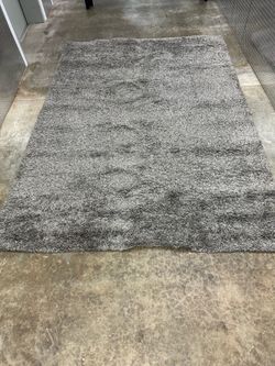 Gray Shag Area Rug