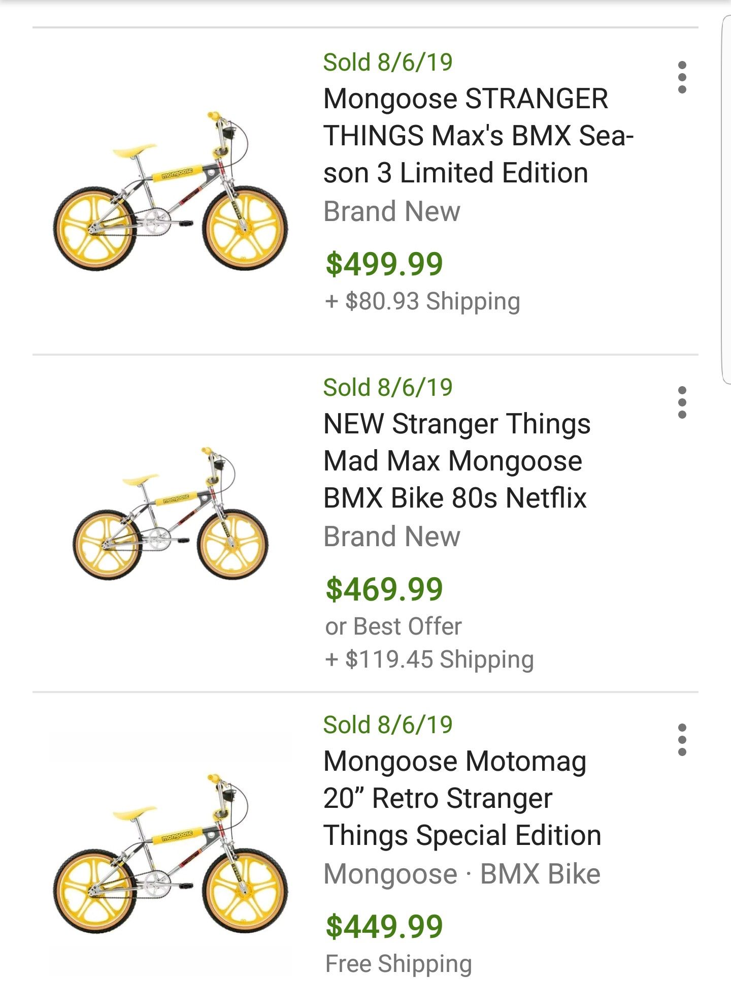 Mongoose stranger things hot sale