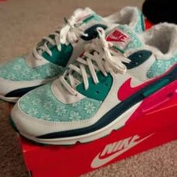 Nike Air Max 90 Nordic Christmas Sweater shoes [DC1607-100] SZ 11