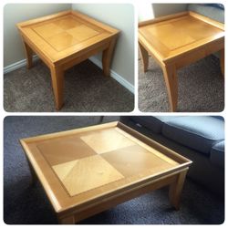 Set of 3 Wood Tables
