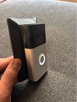 Ring doorbell camera with mounting solar charger