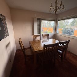Oak Dining Room Table 
