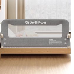Baby Bed Rail 59” Grey